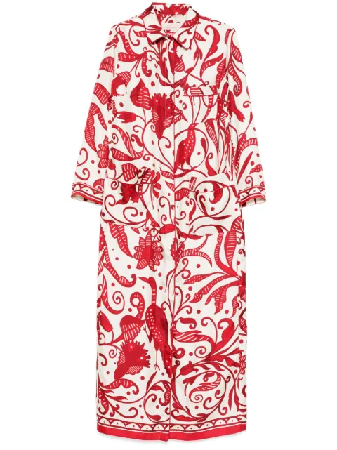 F.R.S For Restless Sleepers floral-print shirt dress White AB000873TE00848