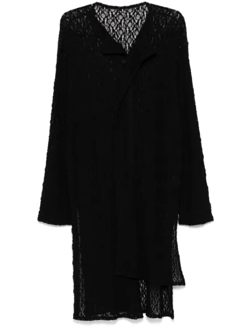 Yohji Yamamoto asymmetrical coat Black HPT81986