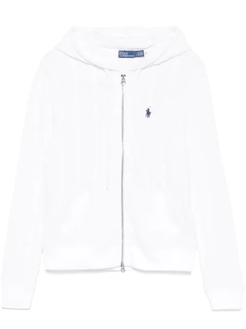 Polo Ralph Lauren cable-knit hooded cardigan White 211959124002