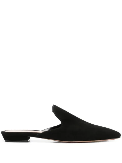 Gianvito Rossi nubuck mules Black G9303210RICCAM