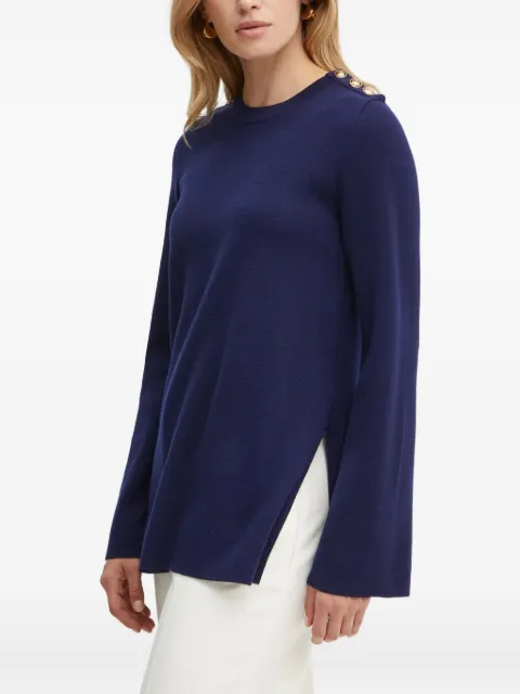 LUISA SPAGNOLI button-detail sweater Blue 58407