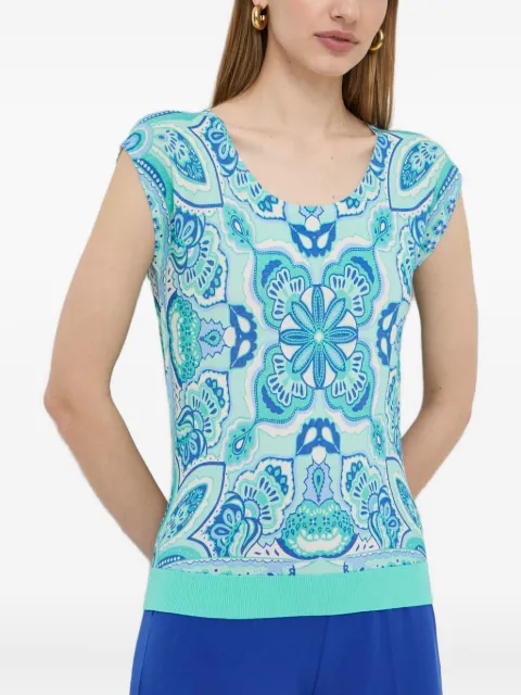 LUISA SPAGNOLI paisley-print top Blue 58243