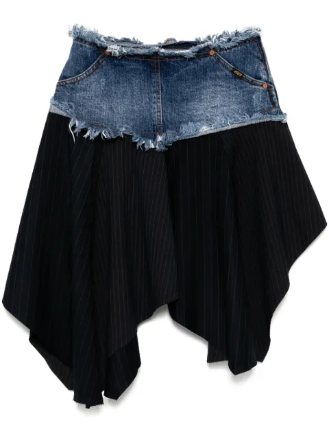 Andersson Bell fringe detailing skirt Blue APA800WS25