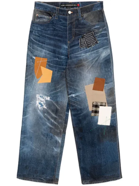 Andersson Bell patchwork printed jeans Blue APA789US25