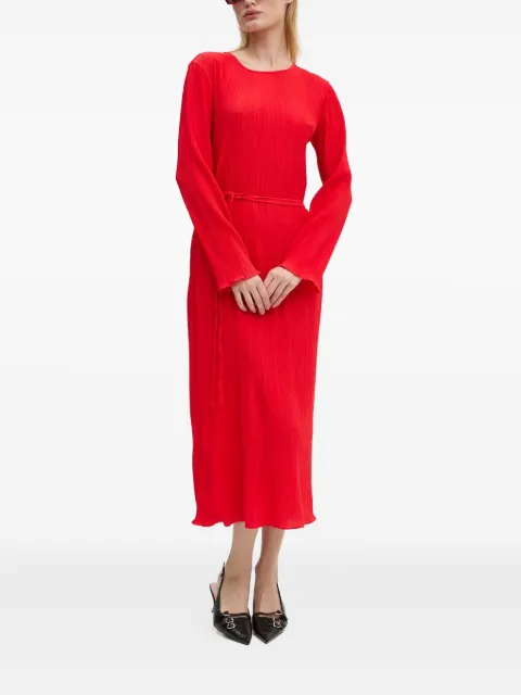 NEVER FULLY DRESSED long-sleeve midi dress Red NFDDR1549