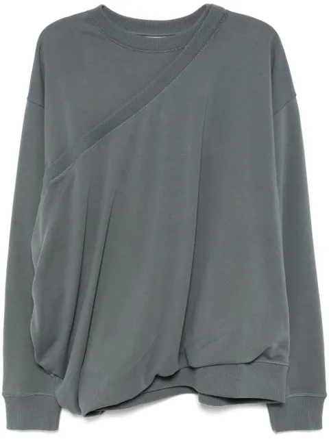 Qasimi draped sweatshirt Grey SS25JE03