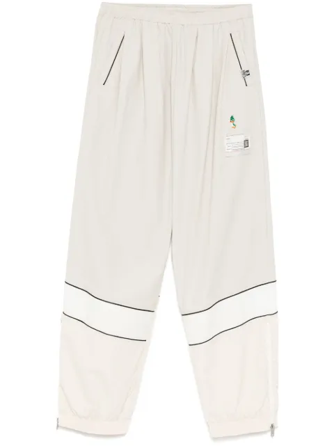 Maison MIHARA YASUHIRO embroidered track pants Neutrals A14PT592