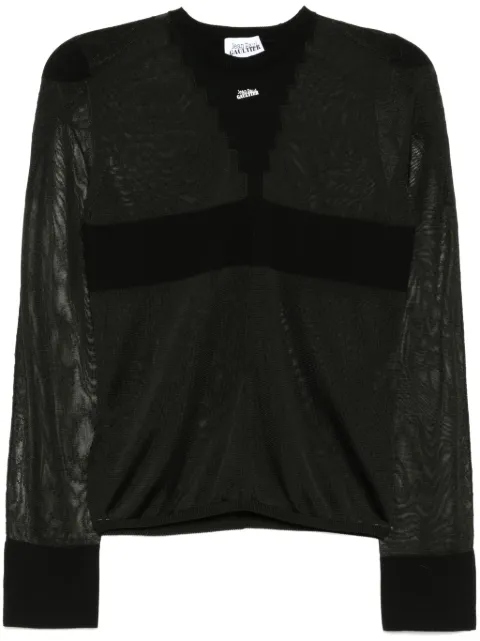 Jean Paul Gaultier The Logo Knit top Black 2533FPL068M08300
