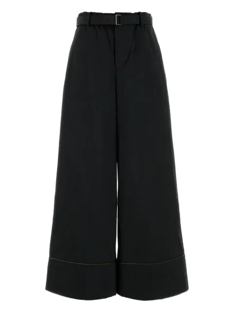 sacai welt-pockets cuffed trousers Black 2407348