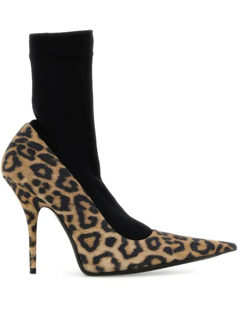 Balenciaga 110mm Avenue Sock pumps Brown 810452WB2P1