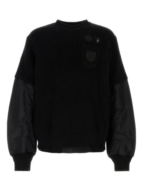 sacai Gonz multi-patch sweater 2403550M