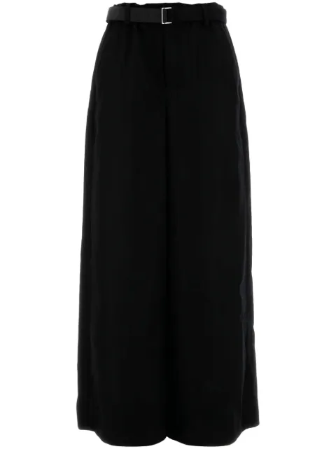 sacai wool palazzo pants Black 2407336