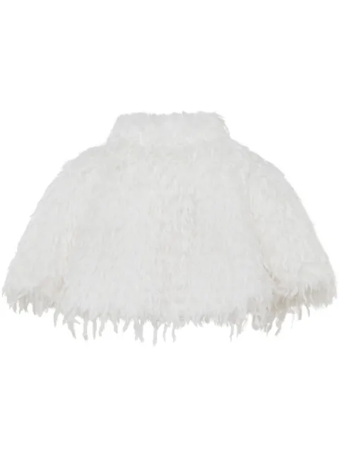 Unreal Fur faux-fur wedding capelet White URF6000435