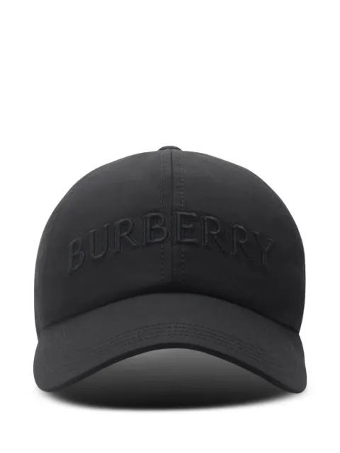 Burberry logo gabardine baseball cap Black 8108638