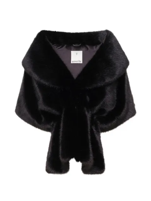 Unreal Fur Champagne Wrap Black URF6000075