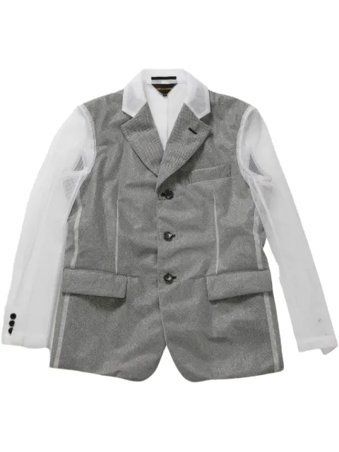 Comme Des Garçons transparent-panelling blazer Black GOJ001