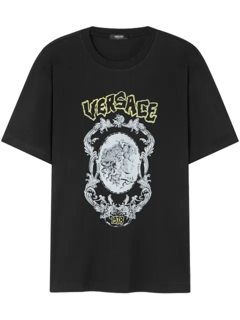 Versace Punk Cameo T-shirt Black 10133021A14344