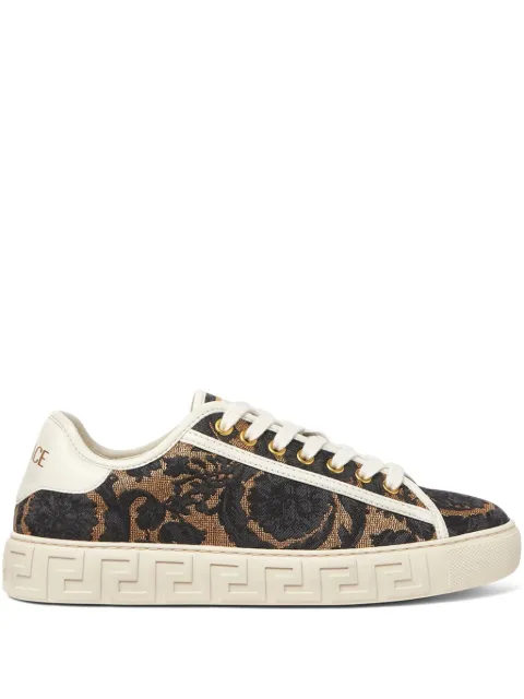 Versace Barocco Jacquard Greca sneakers Brown 10135681A14483