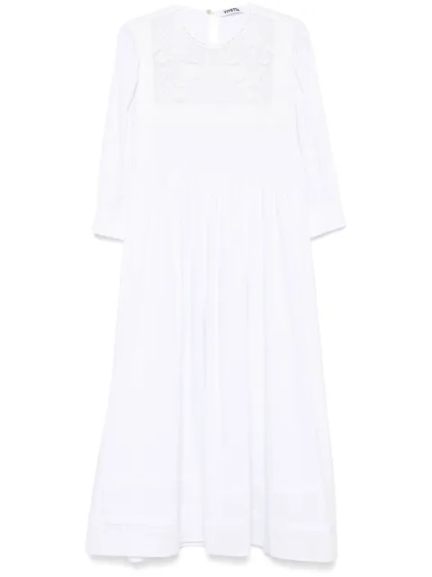Vivetta embroidered midi dress White VM1AB0189TE0611000