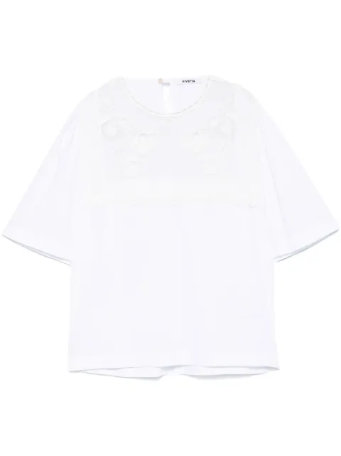 Vivetta embroidered top White VM1CM0078TE061