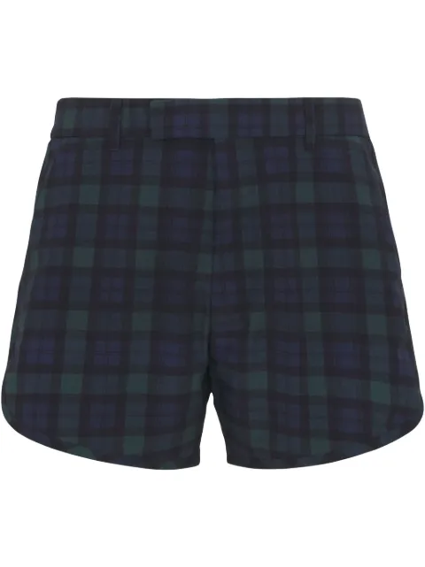Martine Rose plaid-print shorts Black 323WP11024