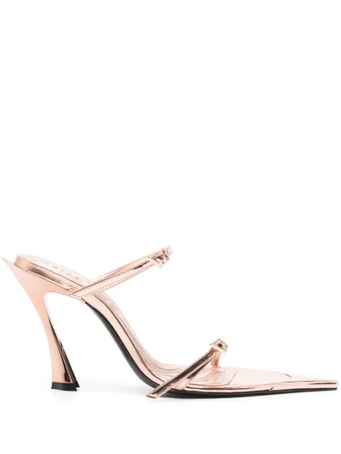 Mugler 95mm fang sandals Pink MUWSS25SC014