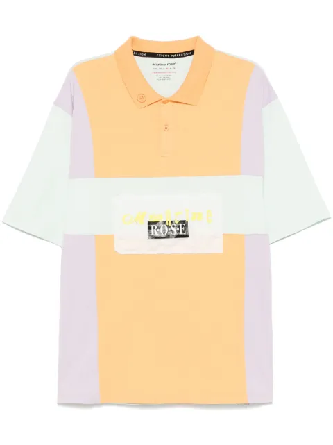 Martine Rose colourblock polo shirt Orange 643JE03800I