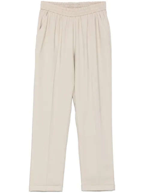 Le Tricot Perugia tapered trousers Neutrals 76784