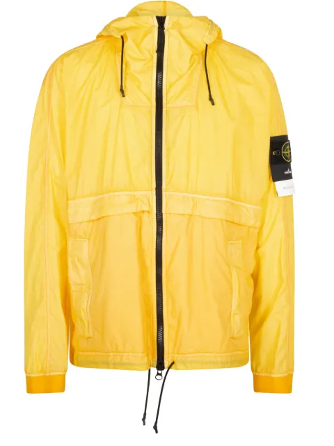 Stone Island hooded "Yellow" jacket Yellow 681544435
