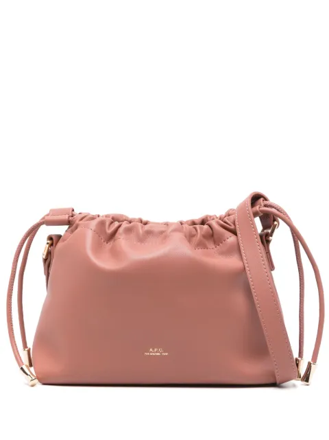 A.P.C. mini Ninon logo-detail shoulder bag Pink PUAATF61582