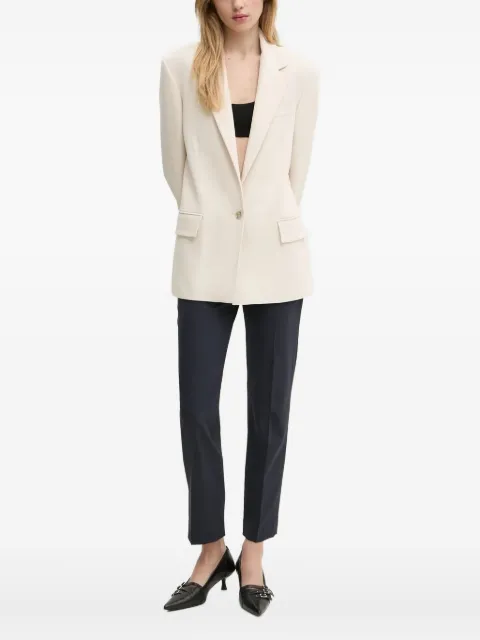 Iceberg single-breasted padded-shoulder blazer Neutrals L0215142