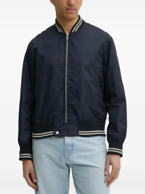 Iceberg ribbed-trim bomber jacket Blue O0205133