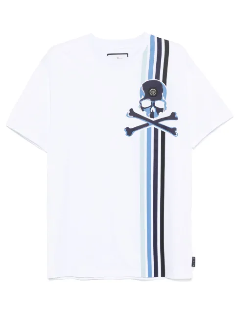 Philipp Plein Skull And Bones T-shirt White SAECMTK8111PJY002N