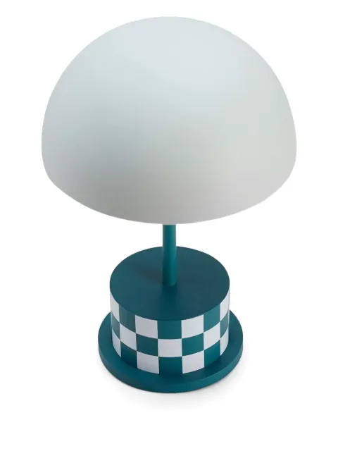 Printworks dome-shaped checkerboard lamp (27cm x 19cm) White PW00593