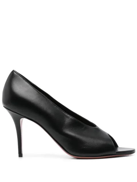 Amina Muaddi 90mm Julianne pumps Black JULIANNEPEEPTOE