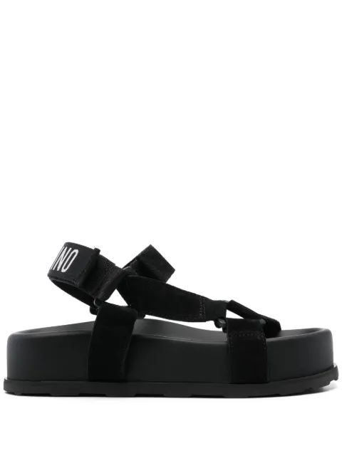 Moschino suede sandals Black MA16254I1MME0