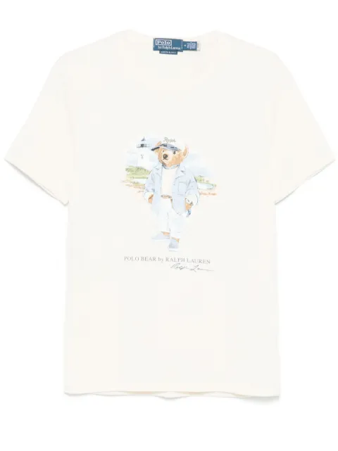Polo Ralph Lauren Polo Bear jersey slim T-shirt Neutrals 710969630001