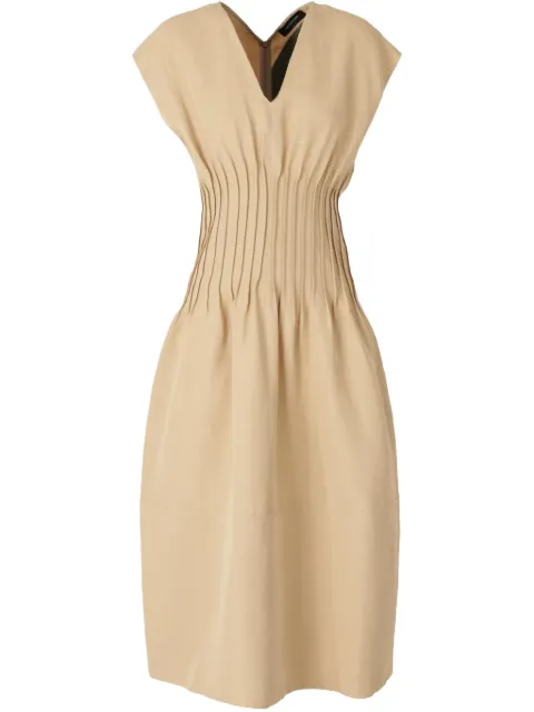Fabiana Filippi fitted-waist dress Neutrals ABD275F639D544