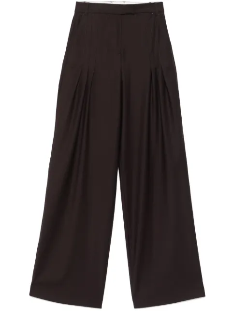 REMAIN wide-leg trousers Brown 502473