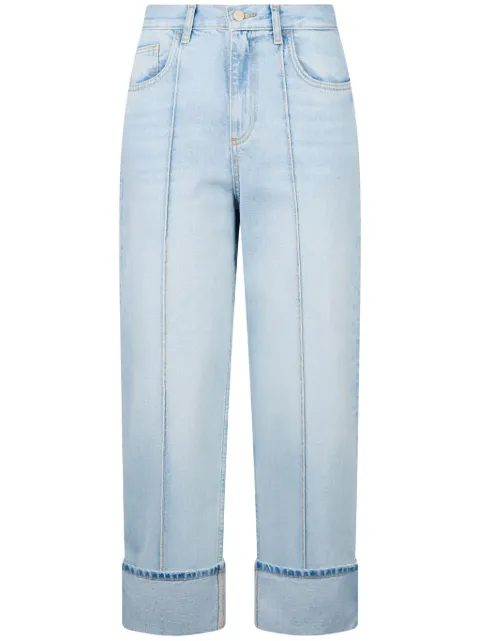 LIU JO straight leg cropped jeans Blue UA5198D4990