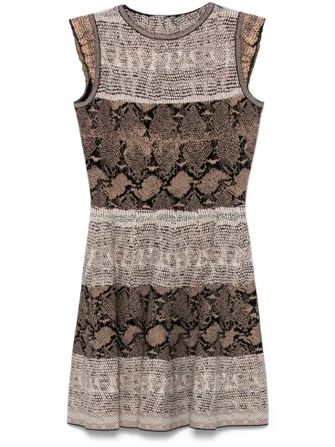 Alexander McQueen Pre-Owned 2000s snakeskin-print dress Neutrals HOLAMCQ103