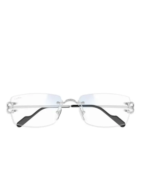 Cartier Eyewear metal-frame rimless sunglasses Silver CT0563S001