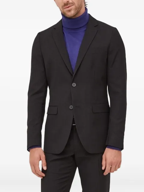 Sisley single-breasted flap-pocket blazer Black 2KI352Y89