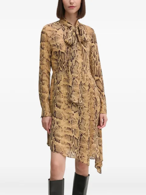 Sisley snake-print mini dress Neutrals 4YBMLV065