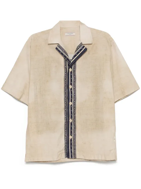 Tintoria Mattei graphic-print shirt Neutrals MIE
