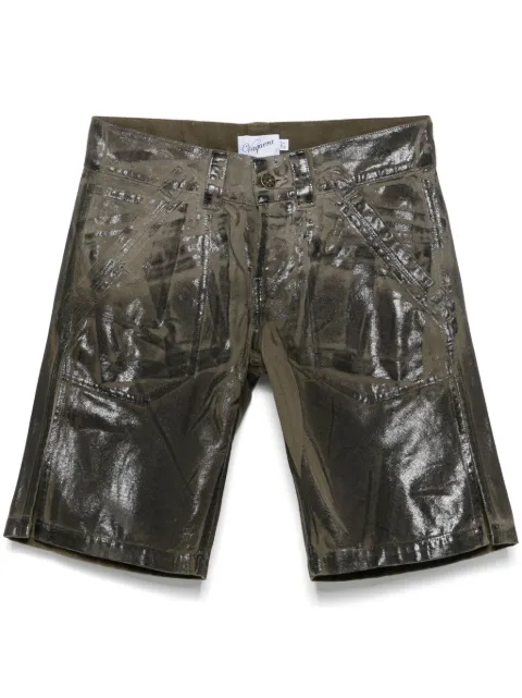 Vaquera coated shorts Green VAQ09P016
