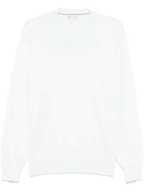 Brunello Cucinelli fine-knit T-shirt Blue M2900100CP055