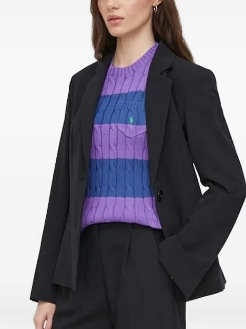 Sisley button-fastening blazer Black 2KVXLW01Q