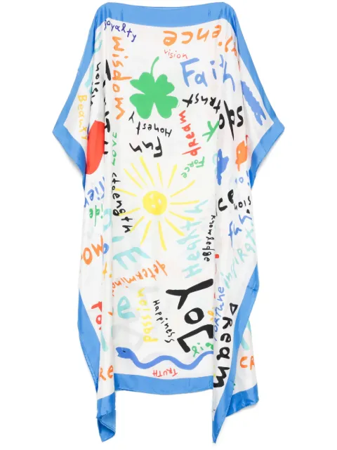 Rianna + Nina printed maxi dress White KAKJHDW