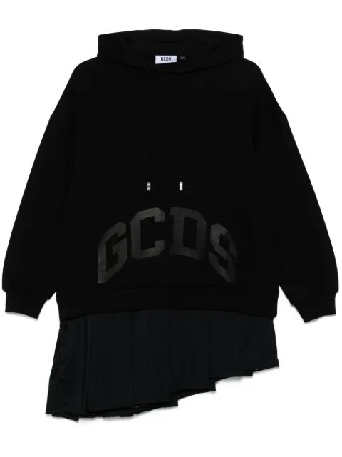 GCDS logo-print mini dress Black B1CW1002JI3